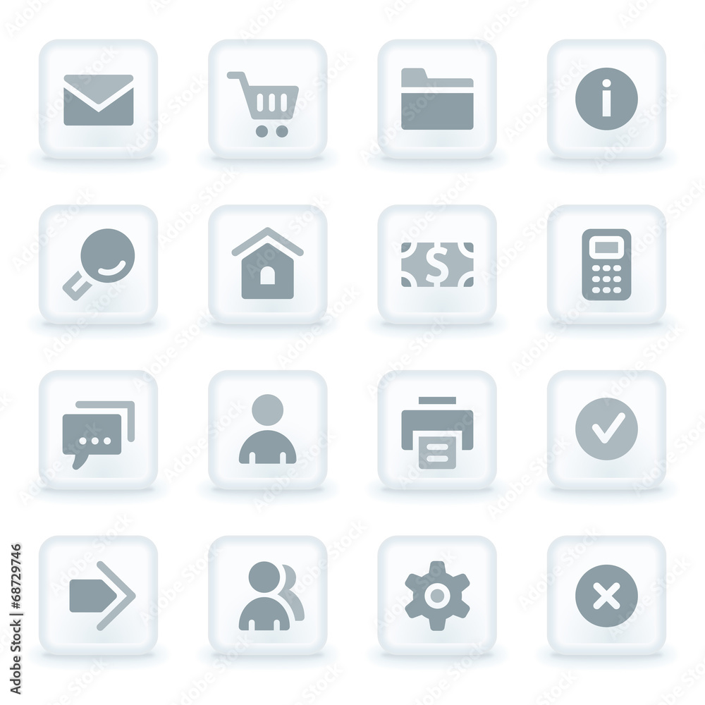 Basic web icons set Basic web icons set