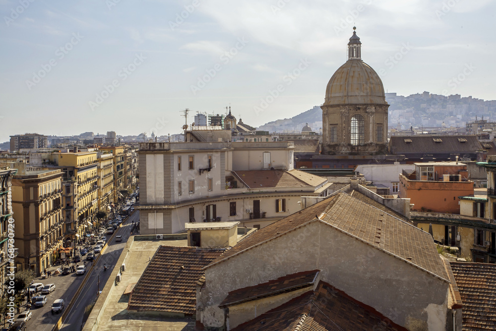 Naples roofs, Piaza Garibaldi