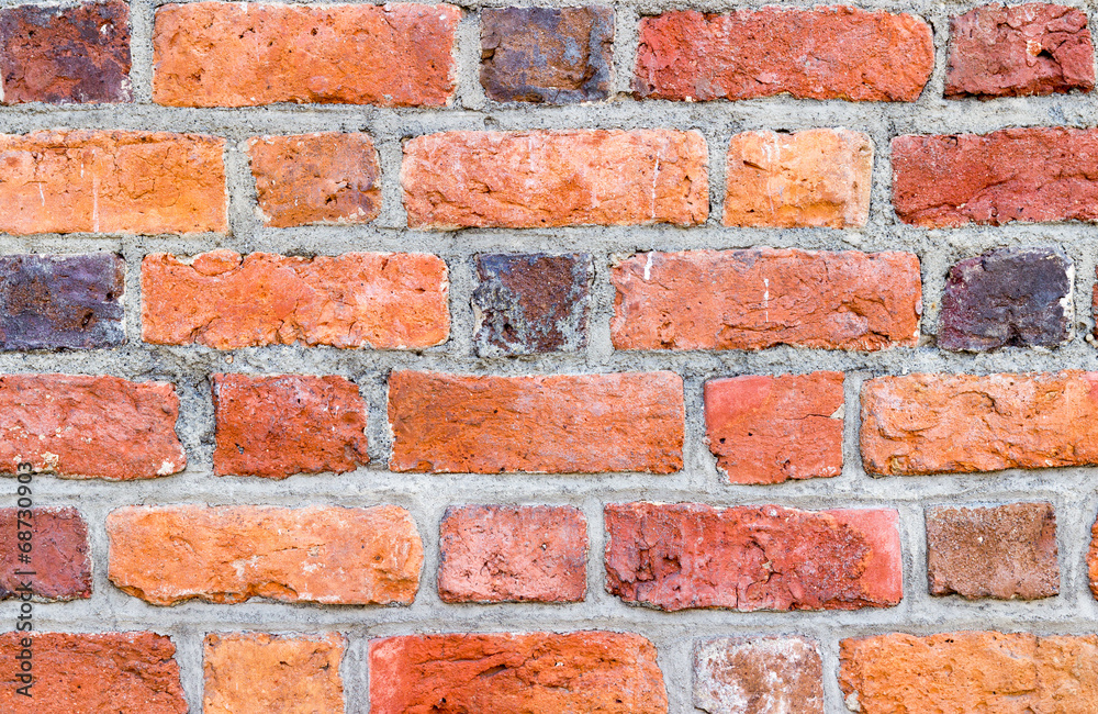 Background of red brick wall pattern texture. Background of red brick wall pattern texture.