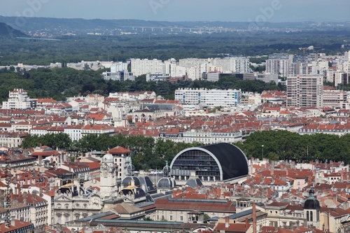 View of Lyon with opera