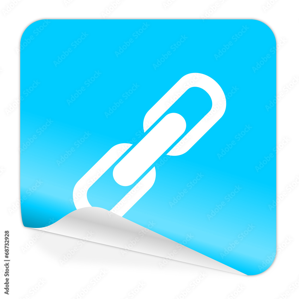 link blue sticker icon link blue sticker icon
