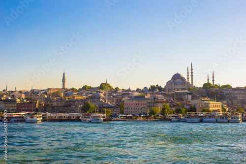 View of the old town and beautiful mosque in Istanbul © travnikovstudio