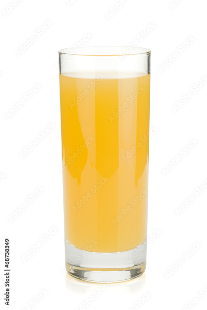 Pineapple juice in a glass Pineapple juice in a glass