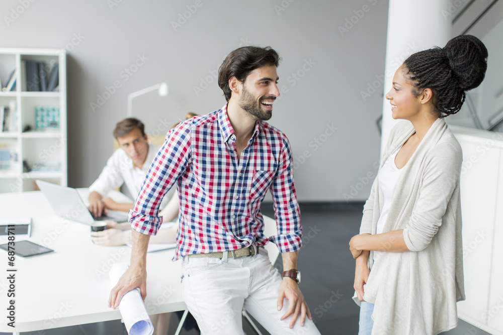 Fototapeta premium Young people in the office