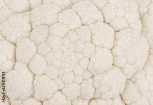 Closeup of ripe cauliflower.