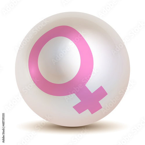 Venussymbol Weibliches Geschlecht Symbol  Perle