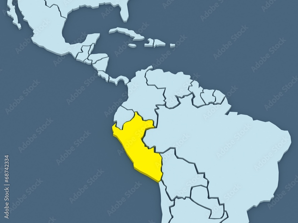 Map of worlds. Peru.