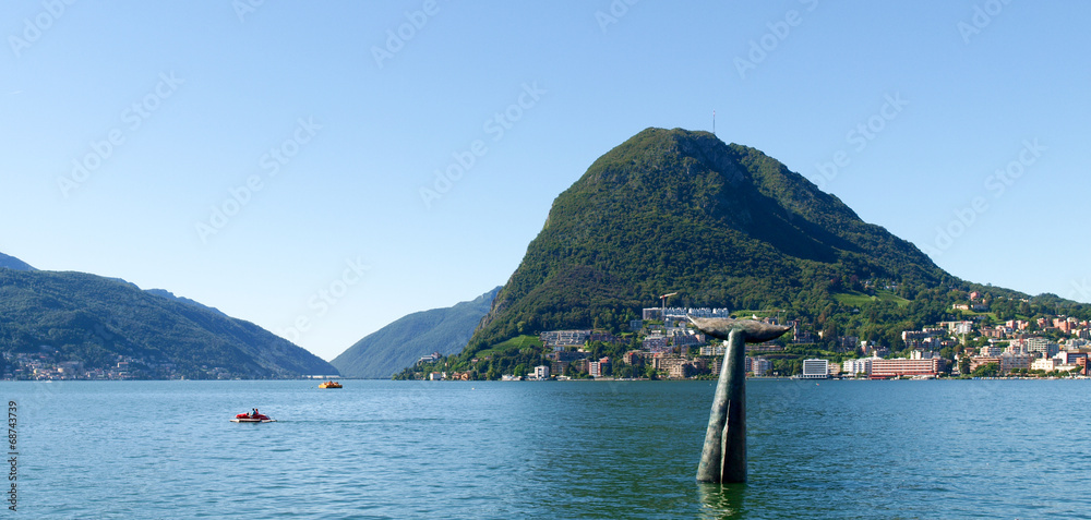Monte San Salvatore and the whale in the Gulf