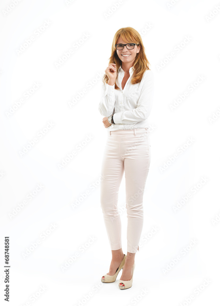 Full length business woman portrait Full length business woman portrait