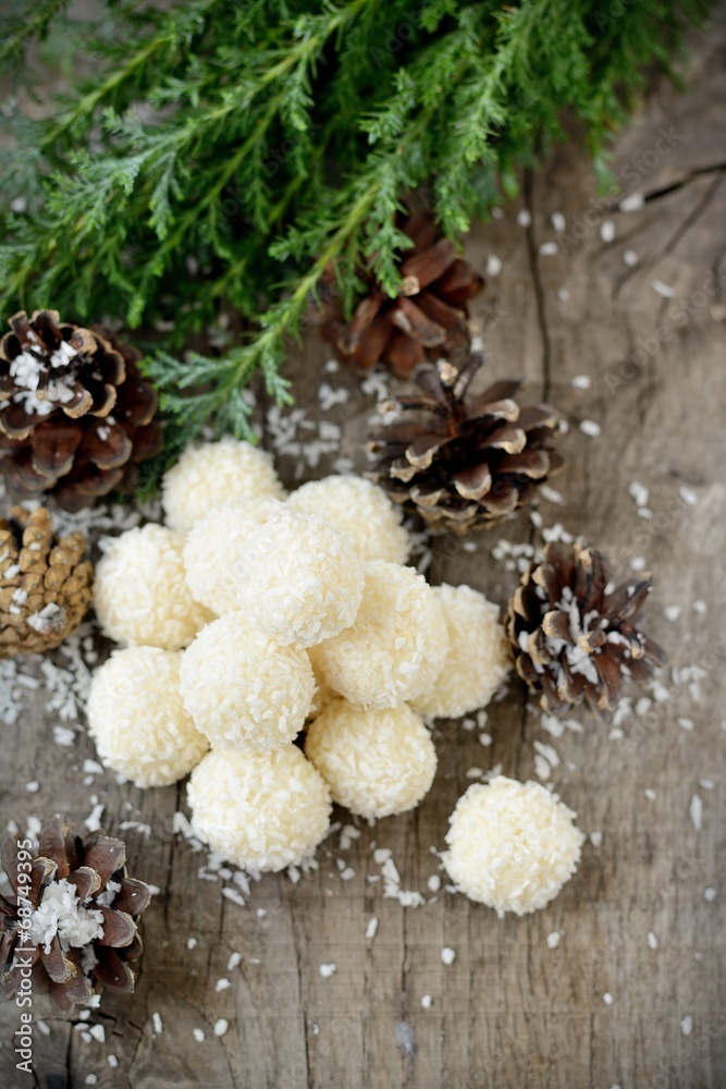 custom made wallpaper toronto digitalHomemade candies with coconut.