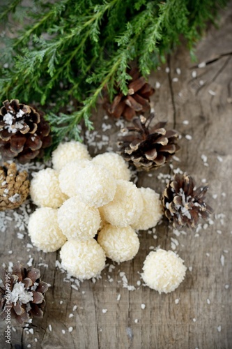 Wallpaper Mural Homemade candies with coconut. Torontodigital.ca