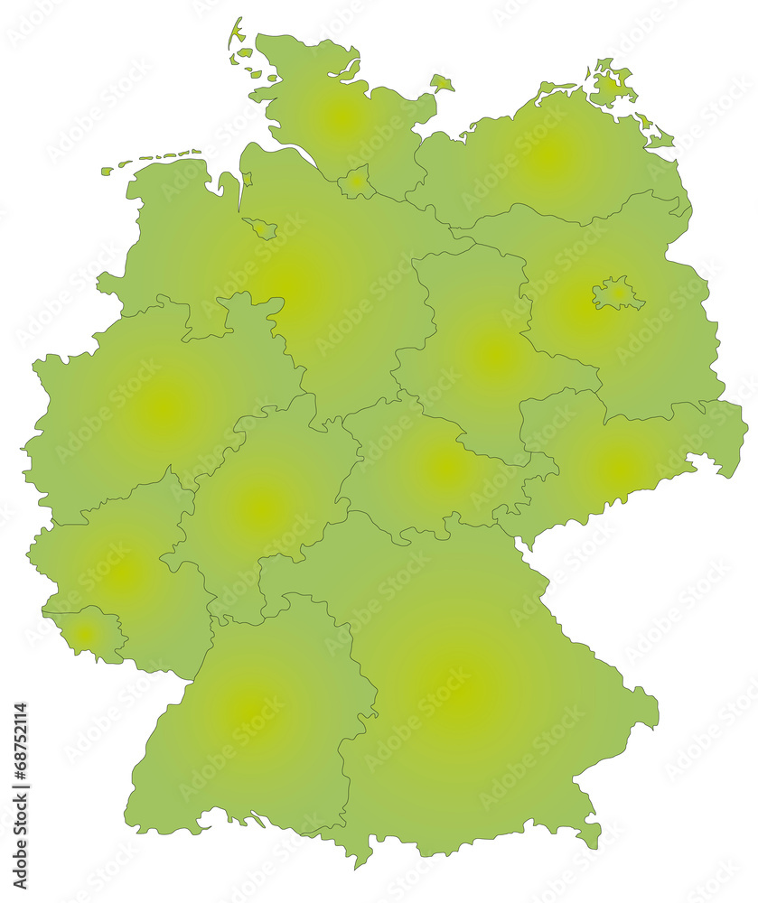 ドイツの地図