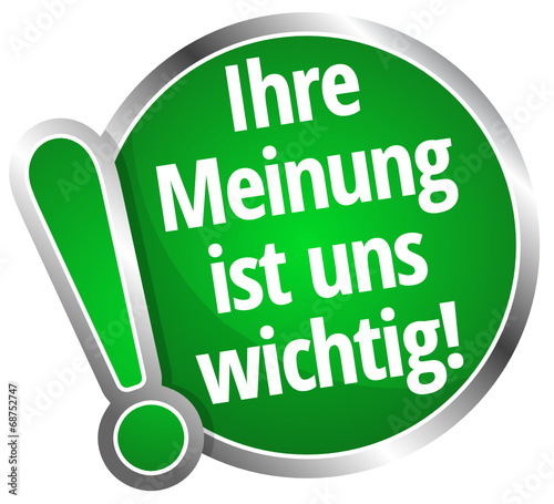 Ihre Meinung ist uns wichtig!