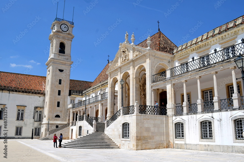 Via Latina, Turm und Palast des Rektors Coimbra Universität