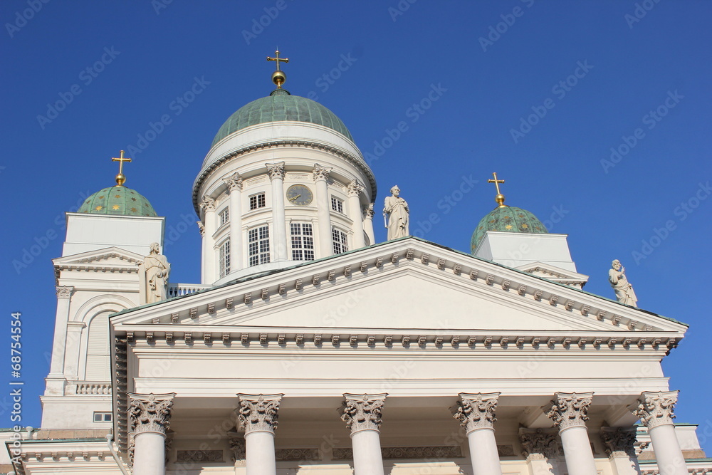 Der weiße Dom von Helsinki in der Hauptstadt Finnlands