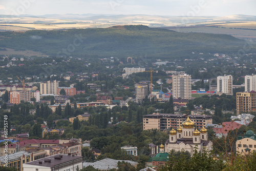 Townscape Pyatigorsk (Russia) from the mountain Mashuk