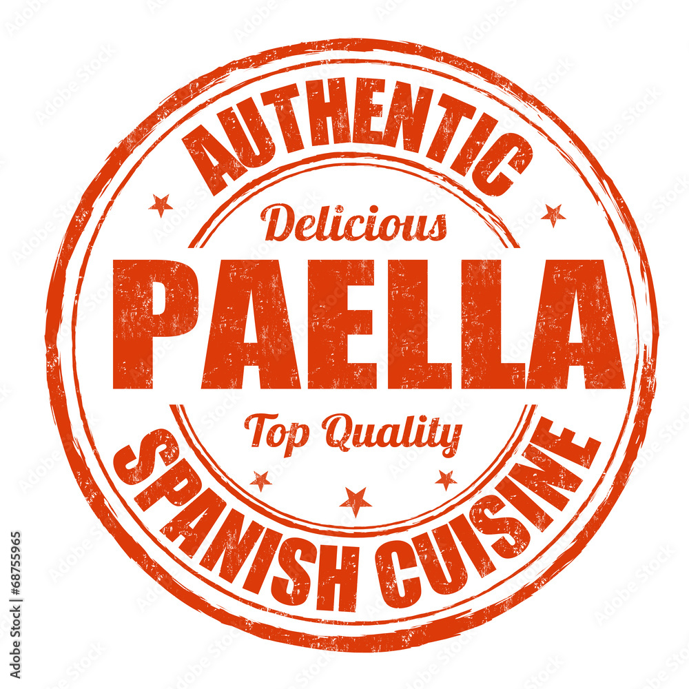 Paella stamp