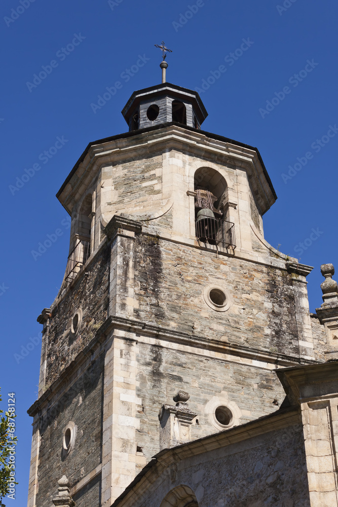 Bell tower in Collegiate Church of Santa Maria