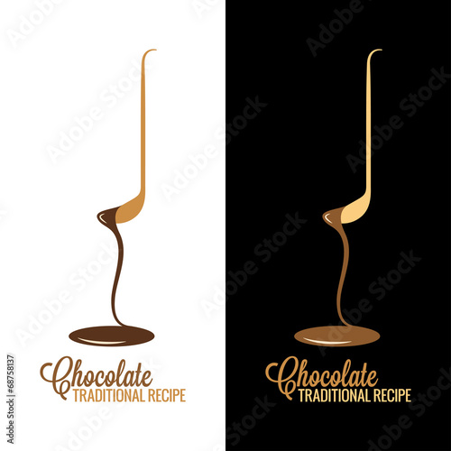 chocolate wrapper design menu background