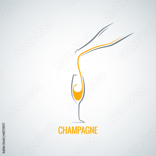 champagne glass bottle background