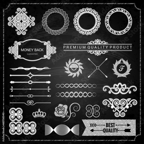 design elements chalk texture