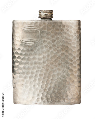 Konstfotografi Old pewter flask