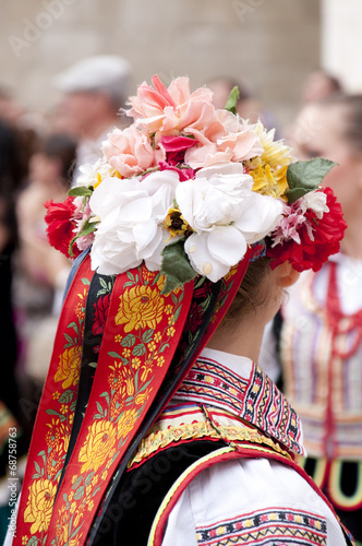 Polish folk costume photo