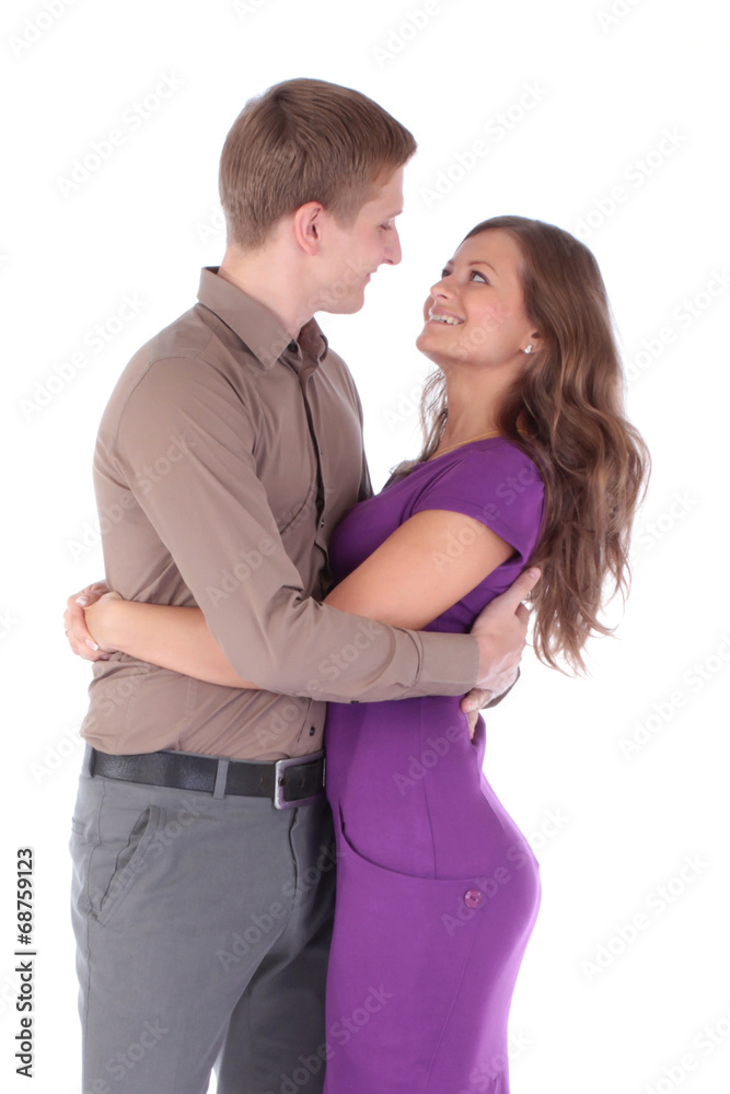 Portrait of a beautiful young happy smiling couple Portrait of a beautiful young happy smiling couple