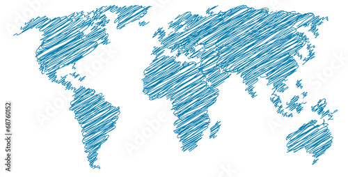 blue worldmap