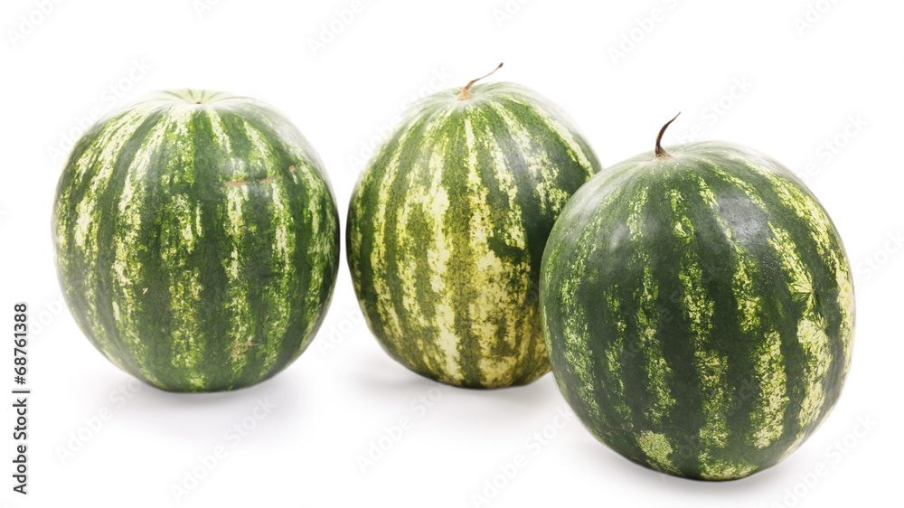 Whole watermelons isolated on white Whole watermelons isolated on white