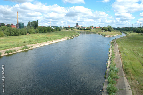 Warta river in Poznan
