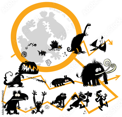 Funny Evolution scale.