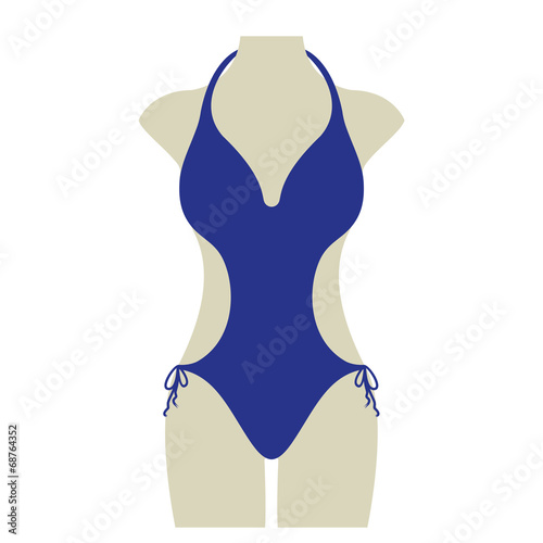 Bikini Sommer Vektor Icon Button