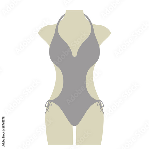 Bikini Sommer Vektor Icon Button