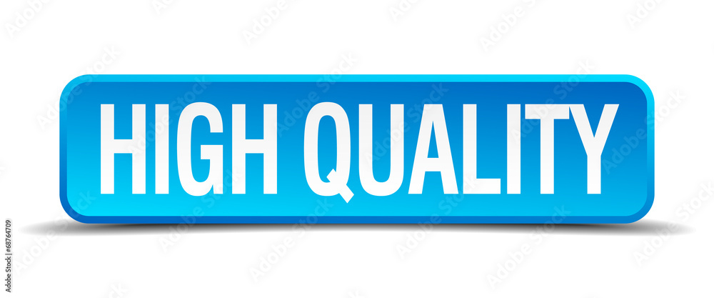 high quality blue 3d realistic square isolated button high quality blue 3d realistic square isolated button