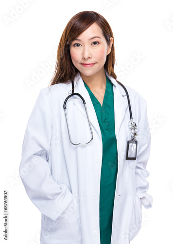 Asian female doctor portrait