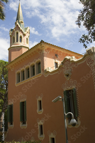 Gaudi's home in Parc Guell photo