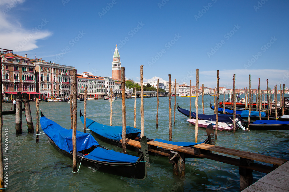 Venise : Grand Canal, Campanile de Saint-Marc