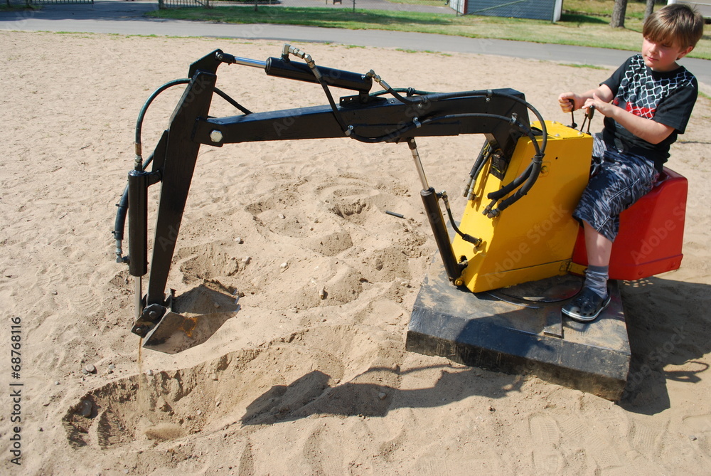 Obraz premium minibagger