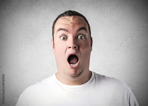 surprised man