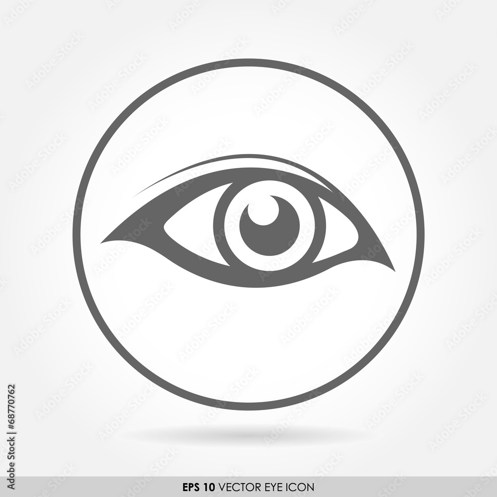 Eye icon in circle