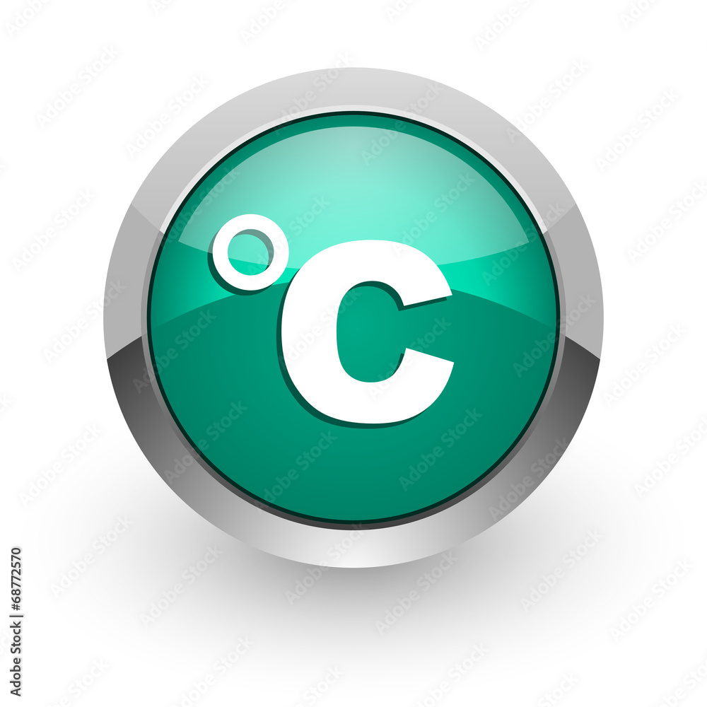 celsius green glossy web icon celsius green glossy web icon