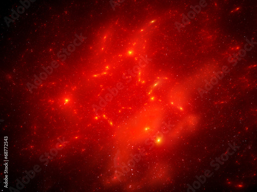 Red fog in space