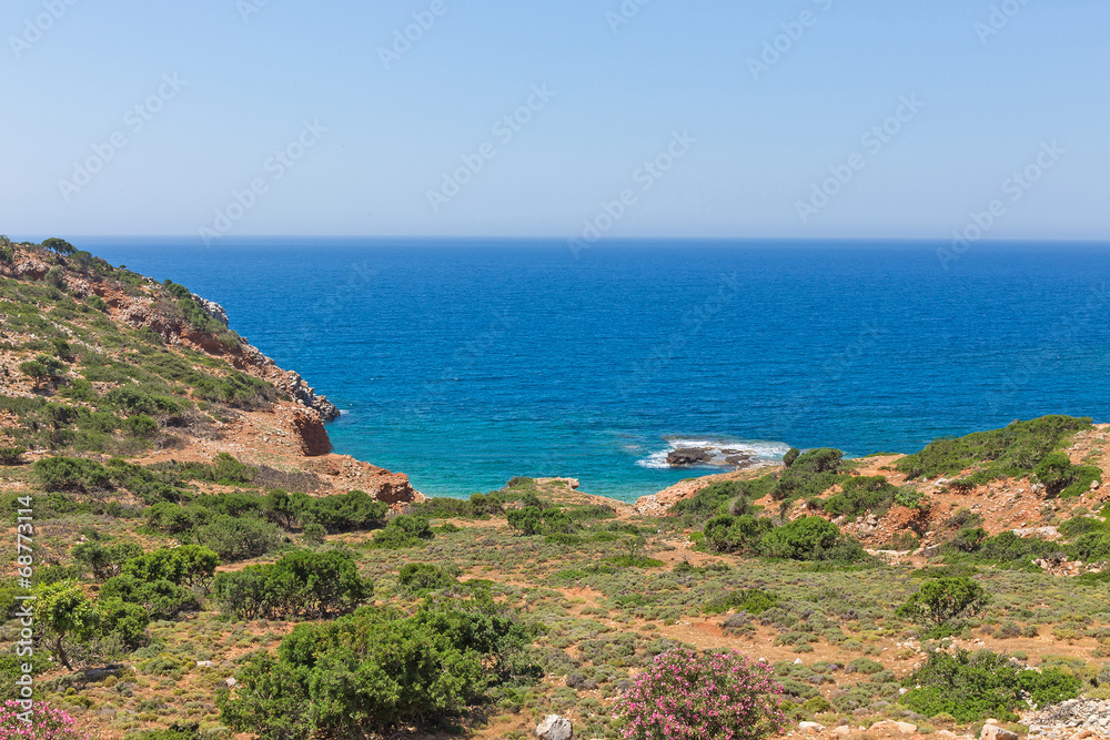 colorful landscape of the Mediterranean