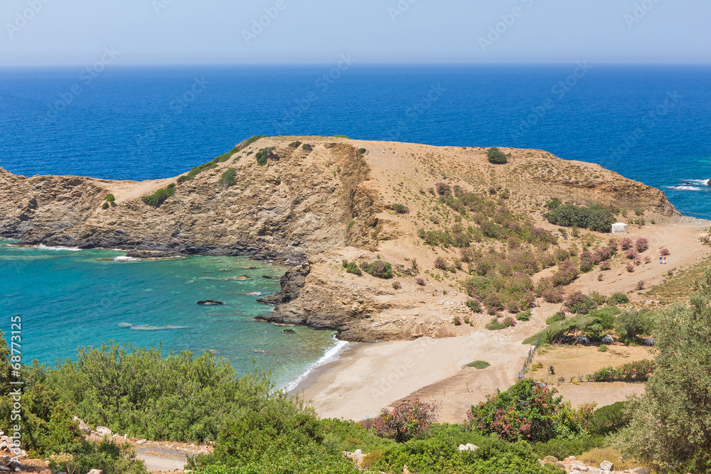 colorful landscape of the Mediterranean