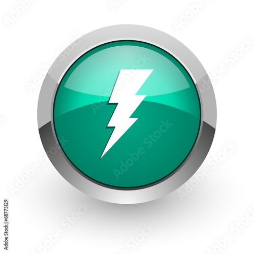 bolt green glossy web icon Free Download bolt green glossy web icon - GFXLoad