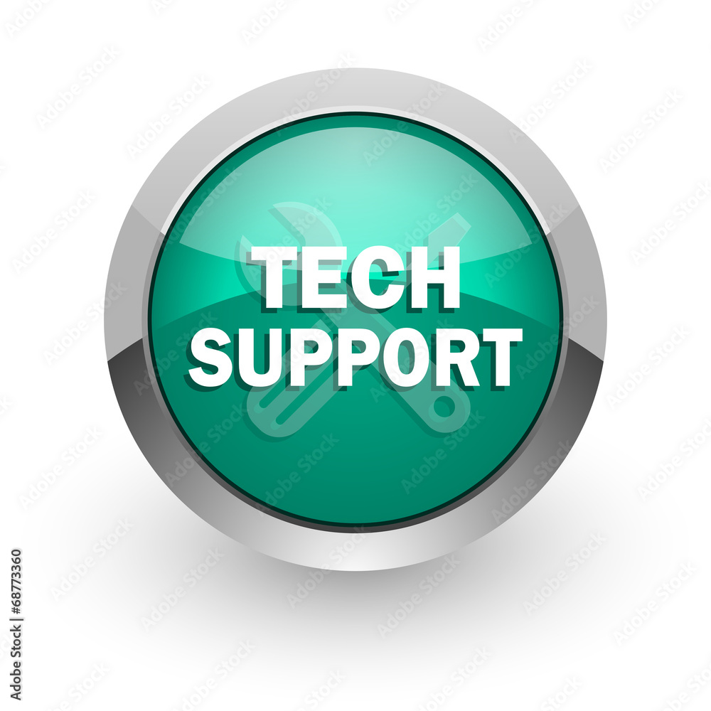 technical support green glossy web icon technical support green glossy web icon