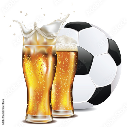 Beer and Soccer Ball
