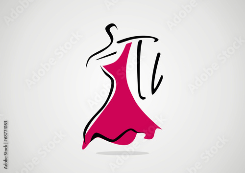 woman fashion logo shopping