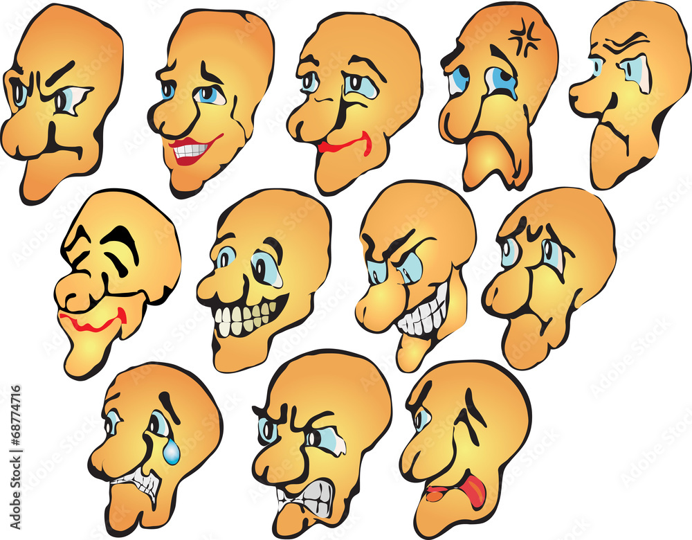 Set of smiles vector